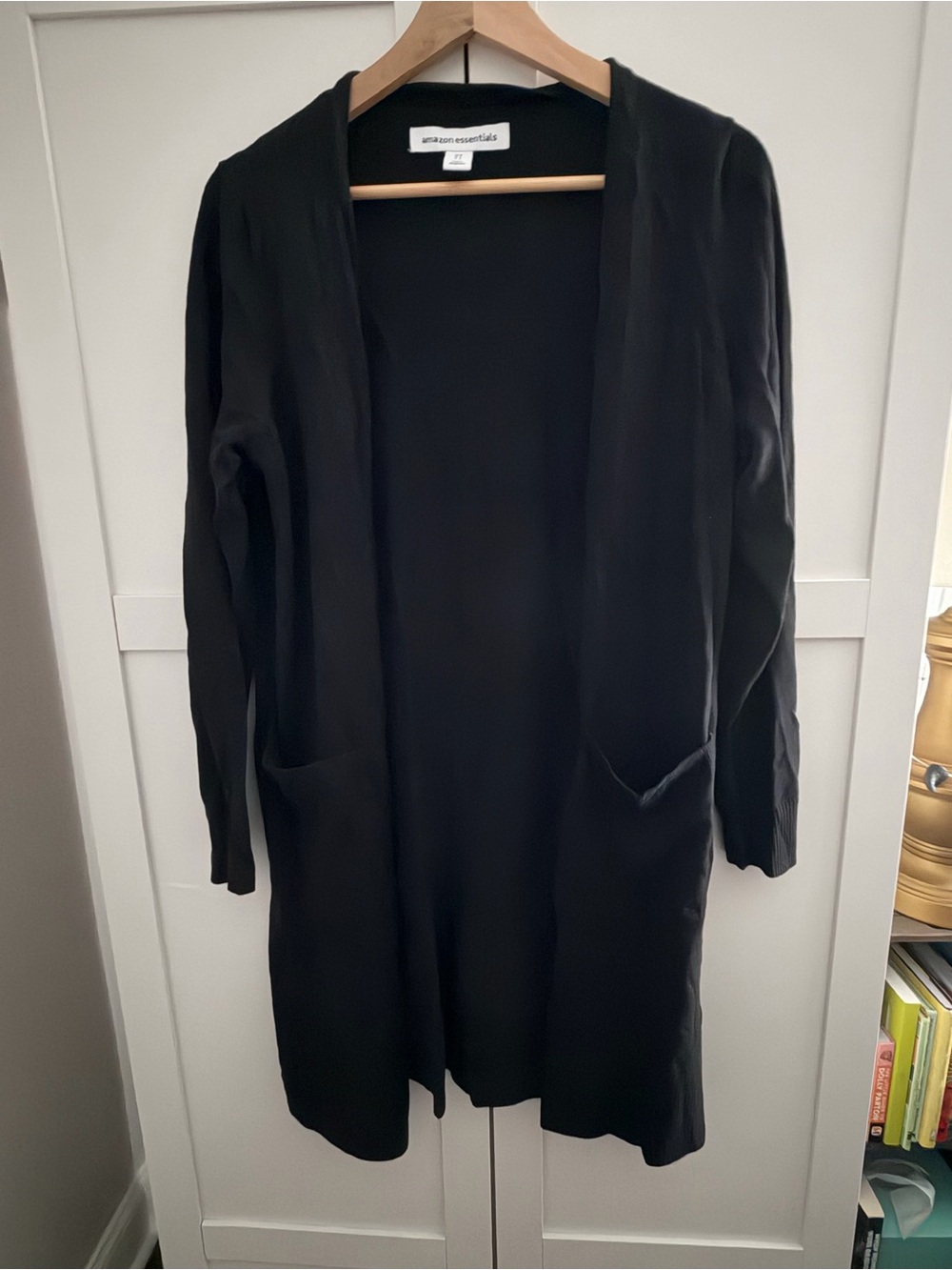 Amazon Essentials Black Duster Cardigan — NWOT